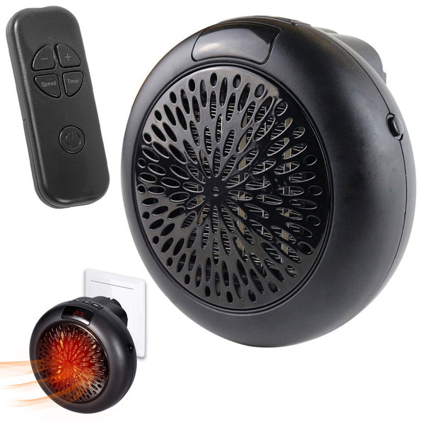 Prenosiva mini grijalica 900w zidna + daljinski + LED displej + tajmer