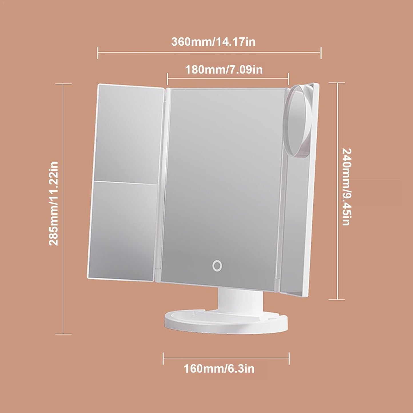 Elegance Mirror Pro – LED ogledalo za šminkanje
