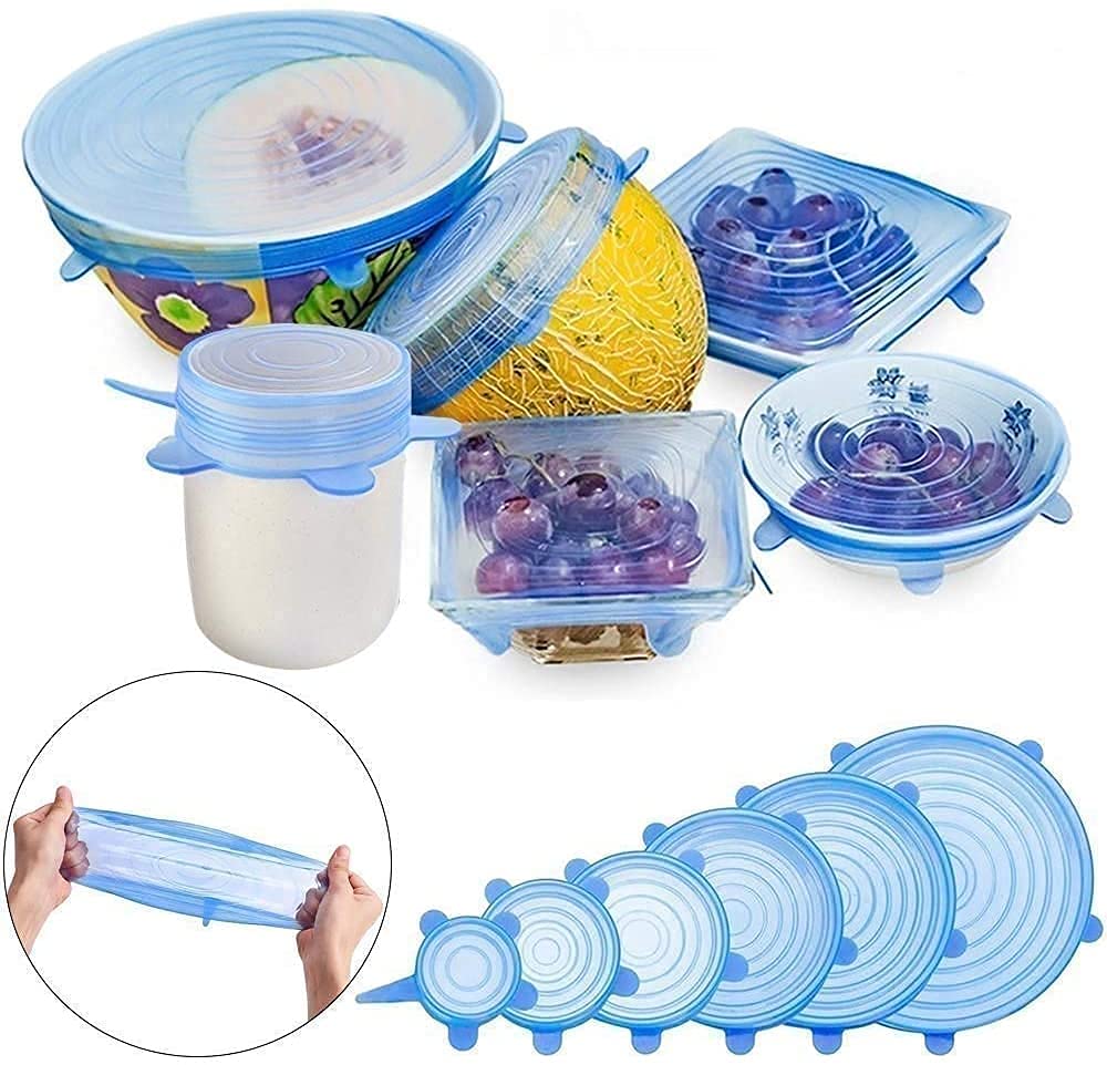 Super rastegljivi silikonski poklopci – Set od 6 komada za svaki tip posude