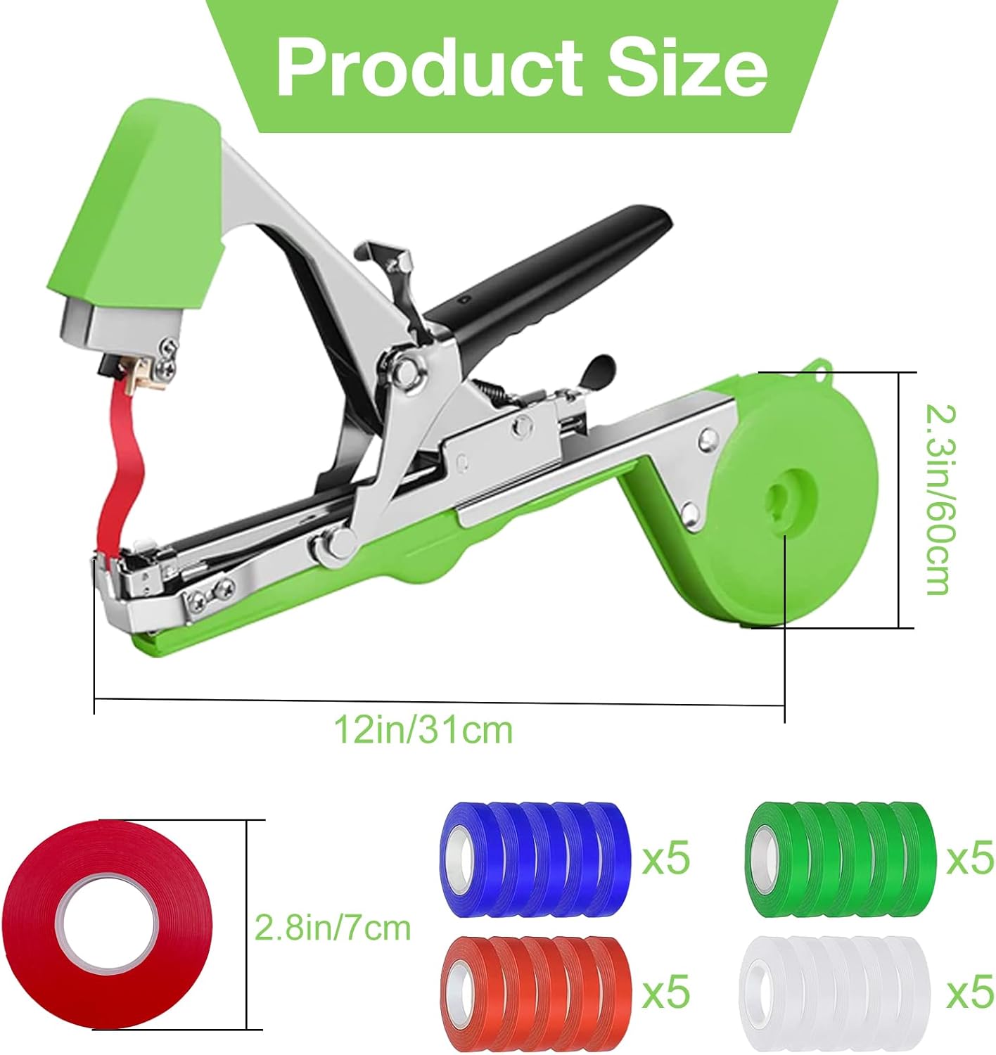 Tape tool - makaze za vezivanje grana i voća + 100 metara trake gratis