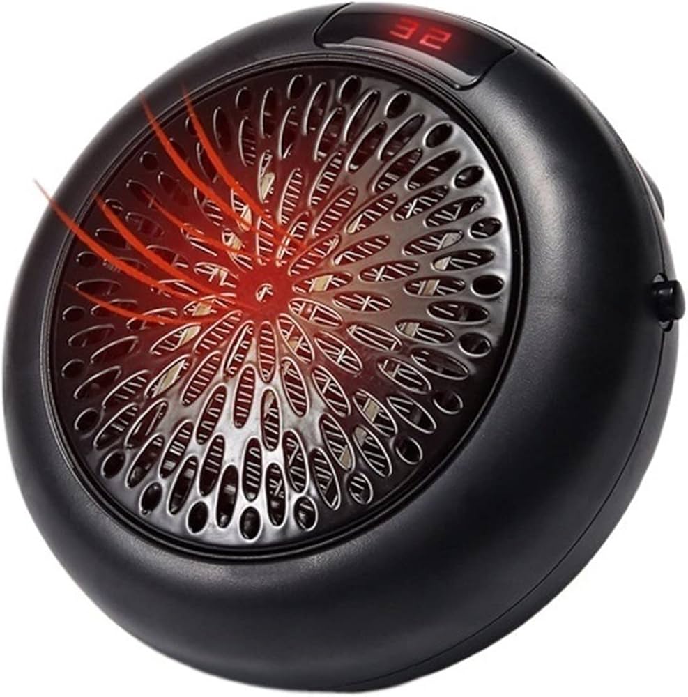 Prenosiva mini grijalica 900w zidna + daljinski + LED displej + tajmer