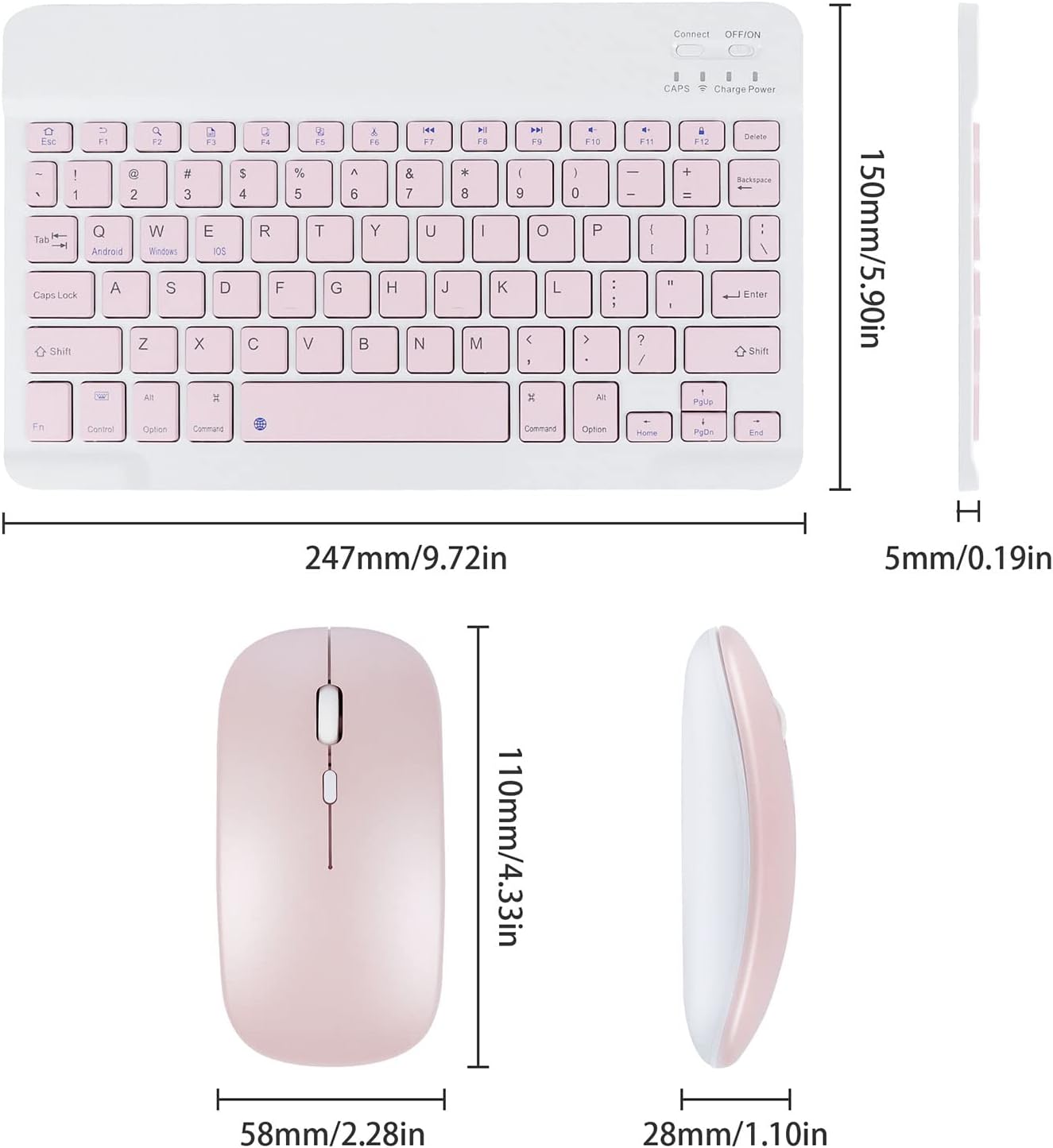 UltraTast™ Bluetooth Tastatura + Bežični Miš Set