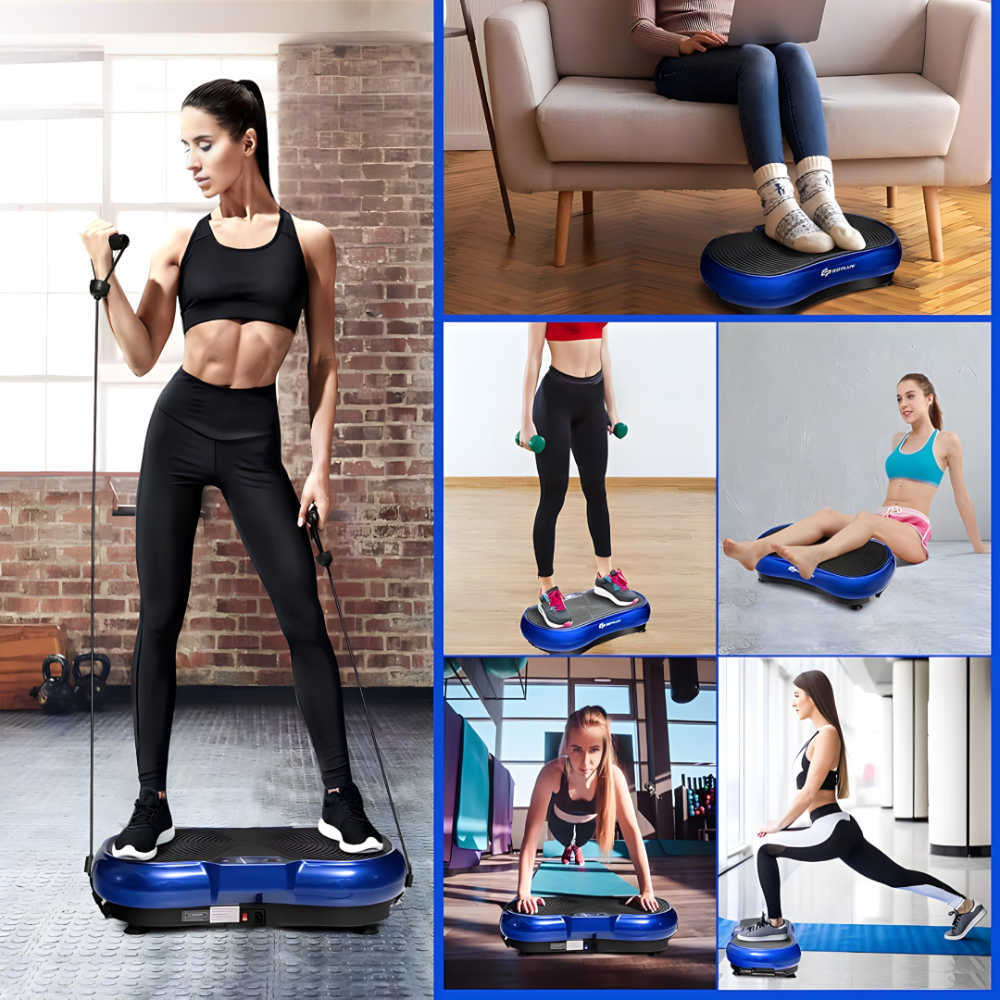 Vibraciona ploča za fitnes i masažu sa daljinskim upravljačem