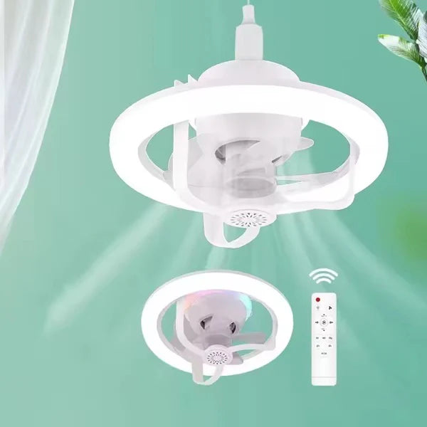 LED Luster Sijalica sa Ventilatorom E27 – 2u1 Rasveta i Hlađenje