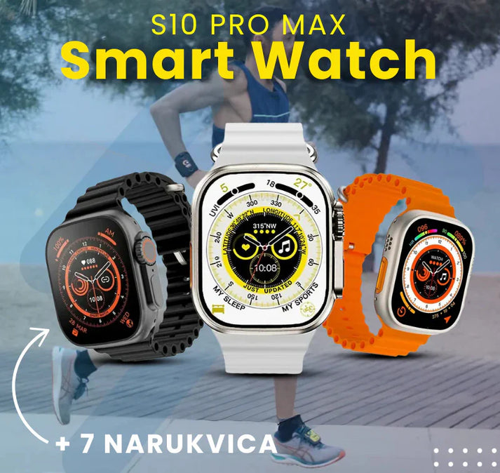S10 Promax Smartwatch – Pametan Sat sa 7 Unikatnih Narukvica