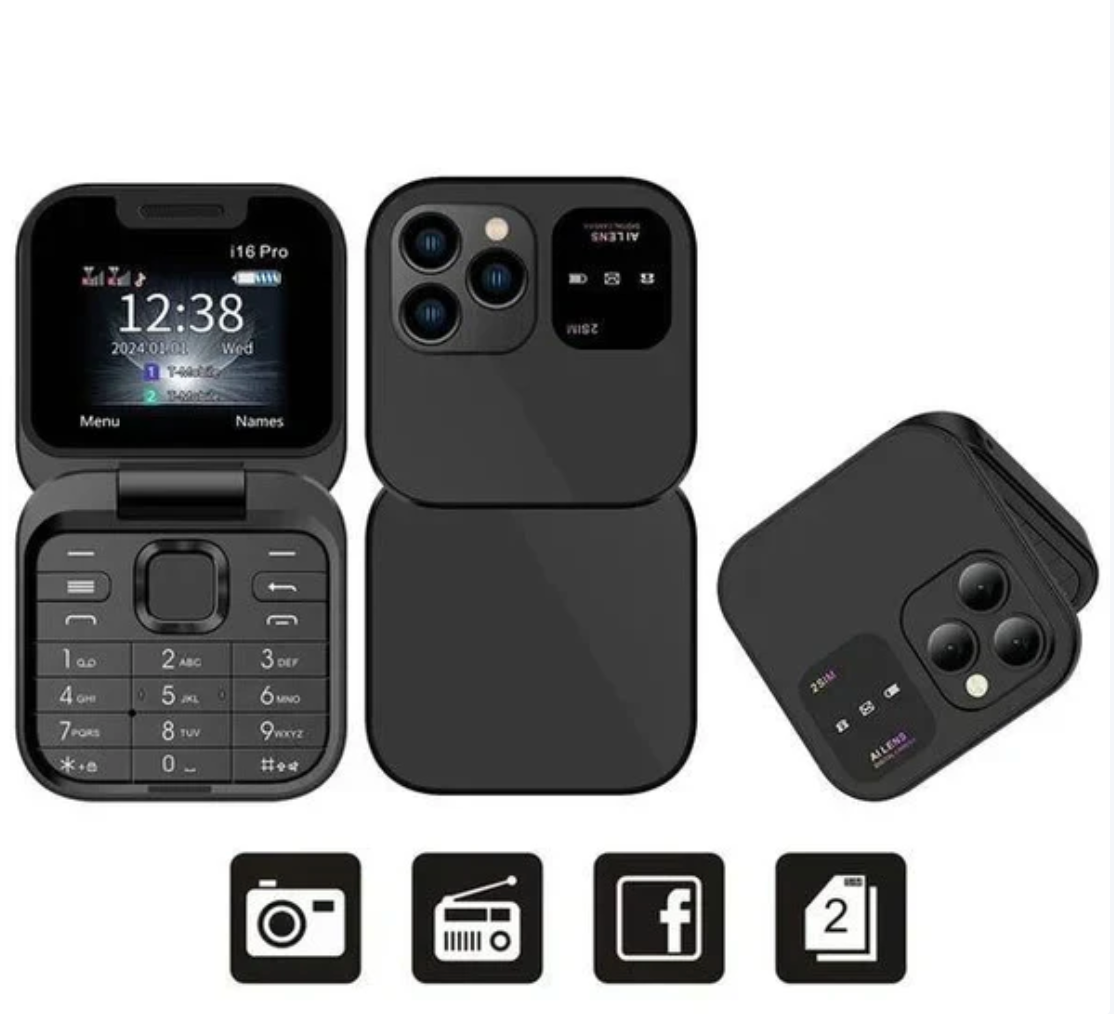 Mini telefon na preklapanje 16pro