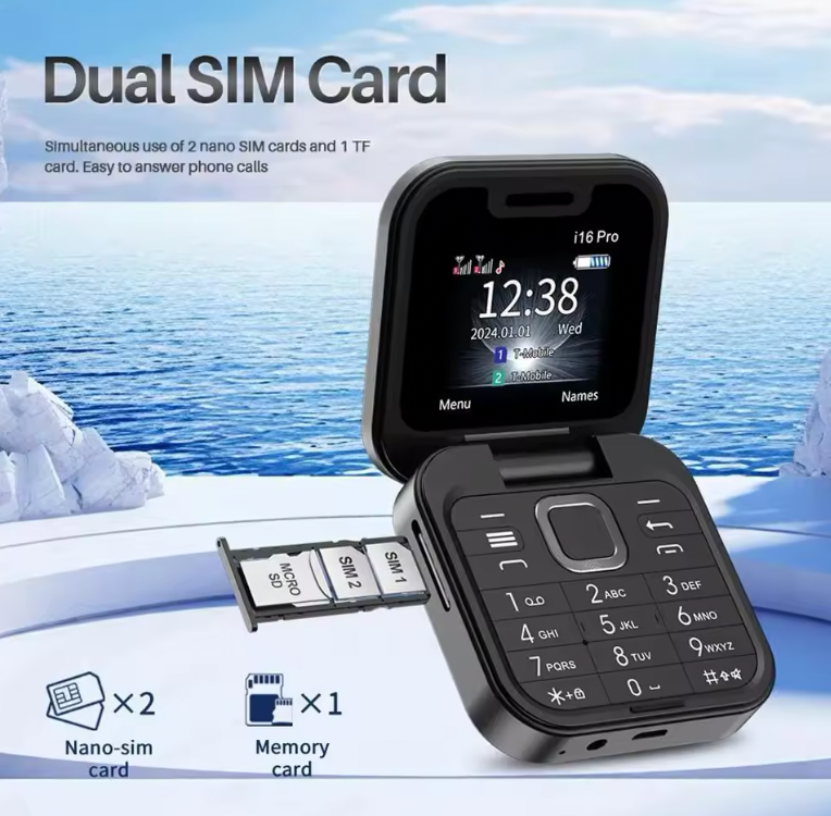 Mini telefon na preklapanje 16pro