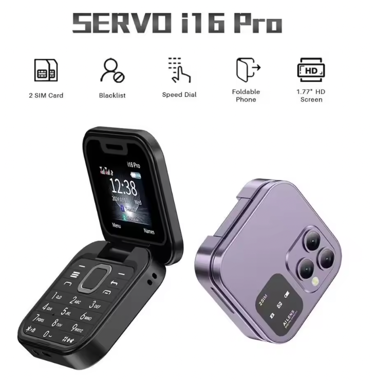 Mini telefon na preklapanje 16pro