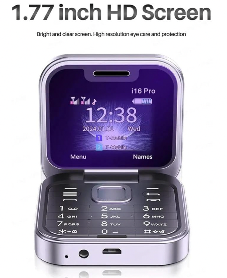 Mini telefon na preklapanje 16pro