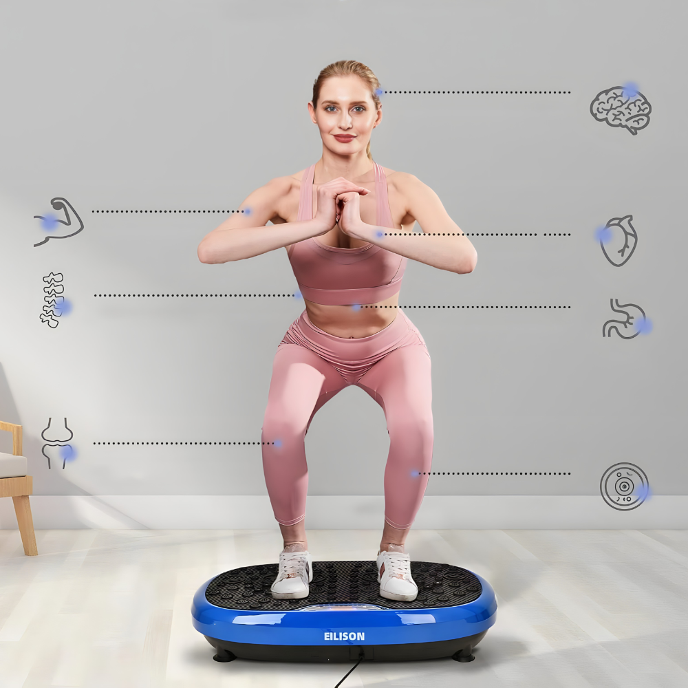 Vibraciona ploča za fitnes i masažu sa daljinskim upravljačem