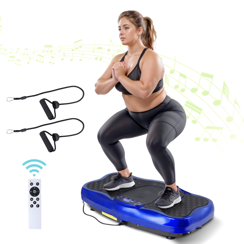 Vibraciona ploča za fitnes i masažu sa daljinskim upravljačem