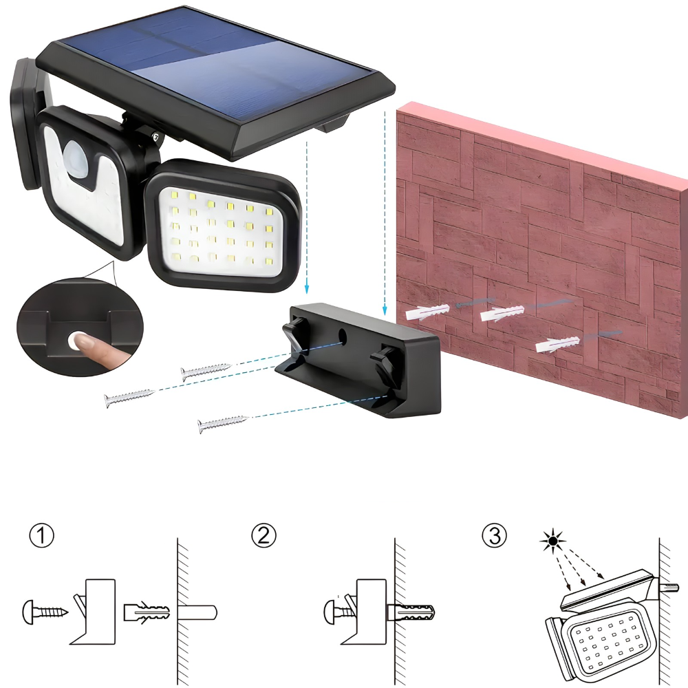 TriBeam – Trostrani Solarni Reflektor sa Senzorom Pokreta