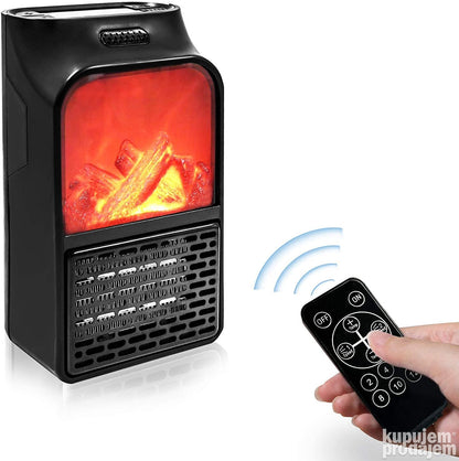 Mini prenosiva kamin grijalica Flame Heater 1000w