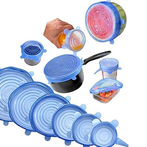 Super rastegljivi silikonski poklopci – Set od 6 komada za svaki tip posude