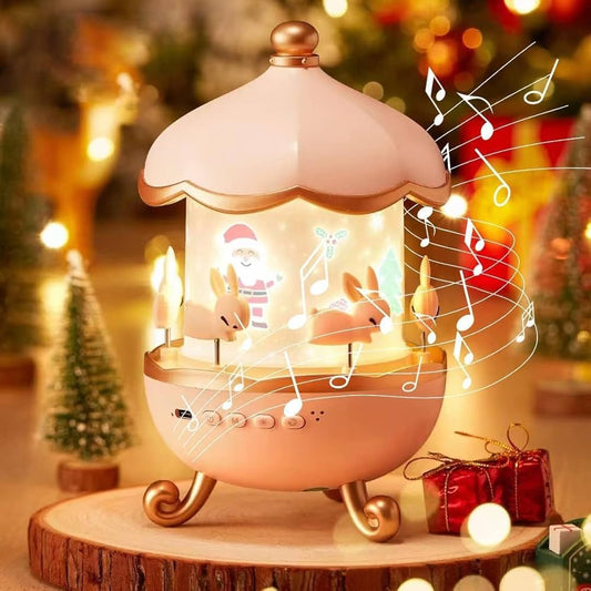 🌙 Bunny Carousel Night Light Projector – Rotirajuća LED Lampa za Djecu