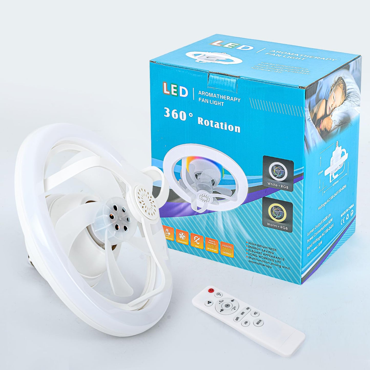 LED Luster Sijalica sa Ventilatorom E27 – 2u1 Rasveta i Hlađenje
