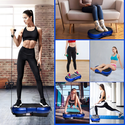 Vibraciona ploča za fitnes i masažu sa daljinskim upravljačem