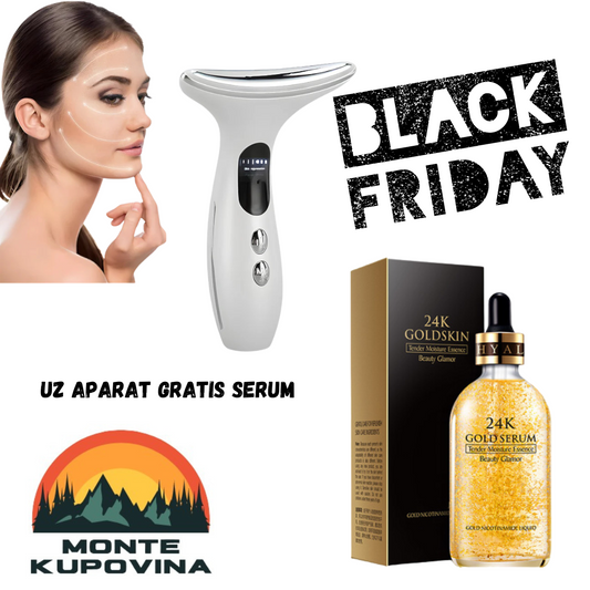 Aparat za podmlađivanje i zatezanje lica i vrata + GRATIS SERUM