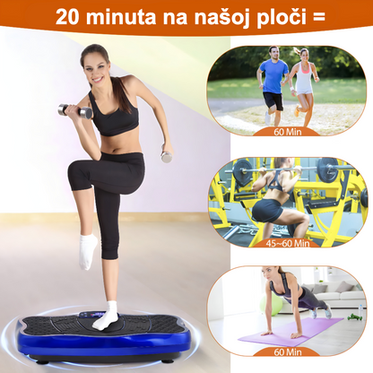 Vibraciona ploča za fitnes i masažu sa daljinskim upravljačem