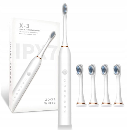 Sonic četkica za zube X-3 sa IPX7 certifikatom sa 8 nastavaka