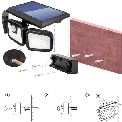 TriBeam – Trostrani Solarni Reflektor sa Senzorom Pokreta